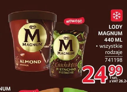 Lody Magnum Pistachio promocja w Selgros
