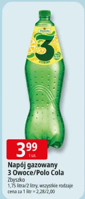 Napój gazowany 3 Owoce/Polo Cola promocja w Leclerc