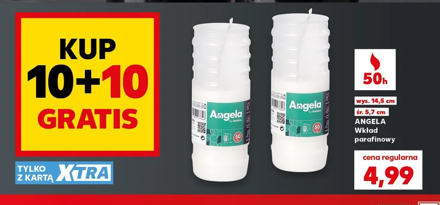 Wkład parafinowy Angela promocja w Kaufland