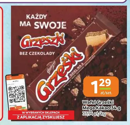 Wafel Grześki Mega Kakao promocja w Gama