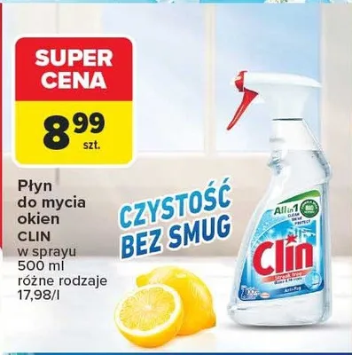Płyn do mycia okien w sprayu różne rodzaje promocja w Carrefour Market