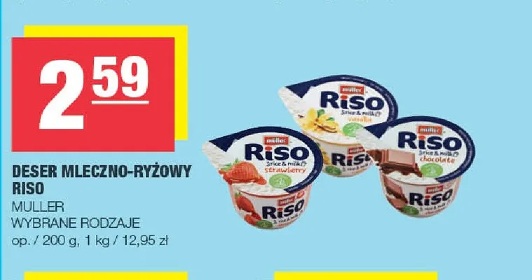 Deser mleczno-ryżowy Riso Muller promocja w SPAR