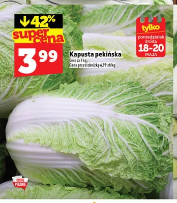 Kapusta pekińska promocja w TOPAZ