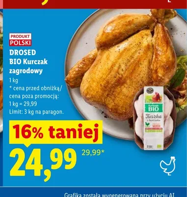 BIO Kurczak zagrodowy Drosed promocja w Lidl
