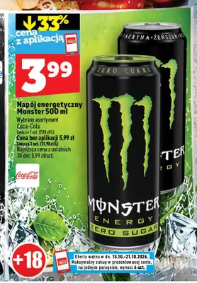 Napój energetyczny cranberry Delito promocja w TOPAZ