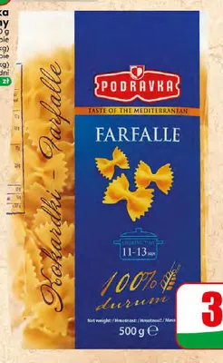Makaron kokardki Podravka promocja w Dino