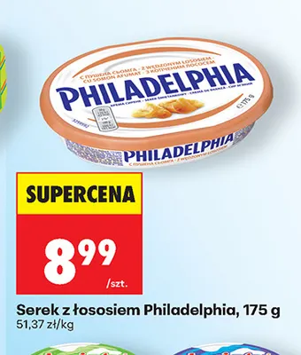 Serek z łososiem Philadelphia promocja w Biedronka