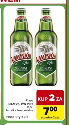 Piwo Namysłów Pils promocja w Carrefour Express