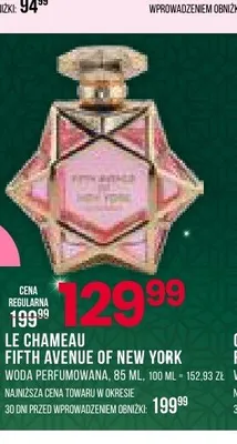 Woda perfumowana Le Chameau Fifth Avenue Of New York promocja w Drogerie Natura