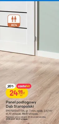 Panel podłogowy Dąb Staropolski AC4 promocja w Castorama