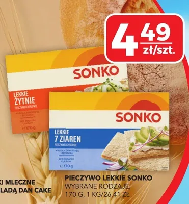 Pieczywo lekkie 7 ziaren Sonko promocja w Top Market