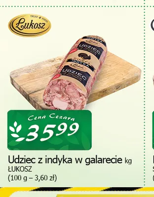 Udziec z indyka w galarecie Łukosz promocja w CEZAR Delikatesy