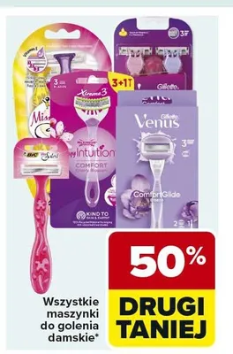 Maszynki do golenia damskie promocja w Carrefour