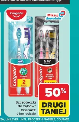 Szczoteczki do zębów Colgate Max White 2-pak promocja w Carrefour