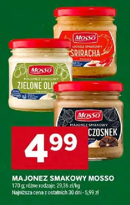 Majonez smakowy Mosso zielone oliwki promocja w Stokrotka