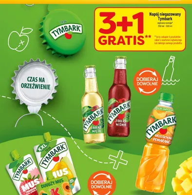 Napój niegazowany Tymbark Jabłko Wiśnia promocja w POLOmarket