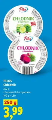 Chłodnik z burakami Pilos promocja w Lidl