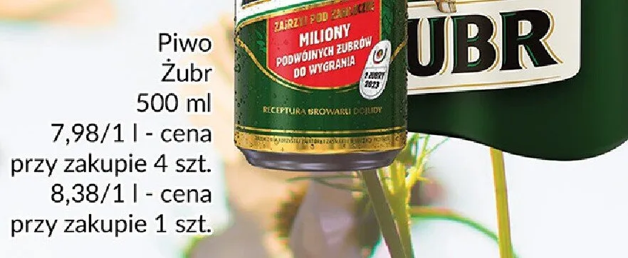 Piwo Żubr promocja w Prim Market