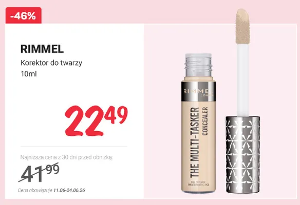 Korektor do twarzy Rimmel The Multi-Tasker promocja w Rossmann