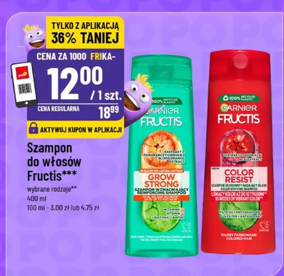 Szampon do włosów Garnier Fructis promocja w POLOmarket