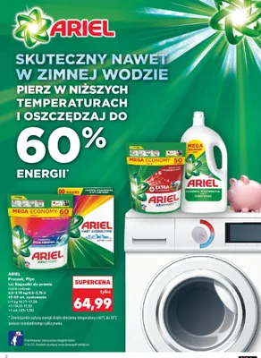 Proszek do prania Ariel Fast Dissolving Alpine Color promocja w Kaufland