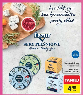 Ser pleśniowy Lazur Turkusowy promocja w Carrefour