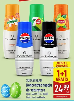 Koncentrat napoju do saturatora, różne rodzaje 1+1 GRATIS promocja w Aldi