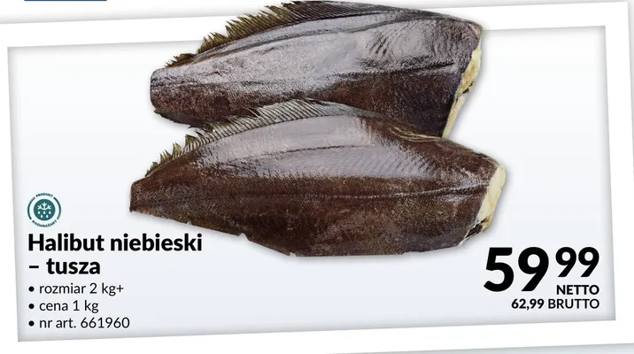 Halibut niebieski - tusza Makro promocja w Makro
