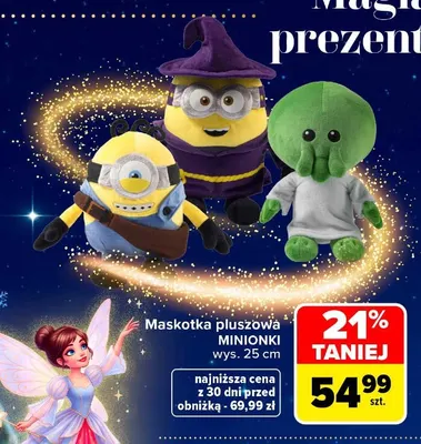 Maskotka pluszowa Minionki wys. 25 cm promocja w Carrefour Market