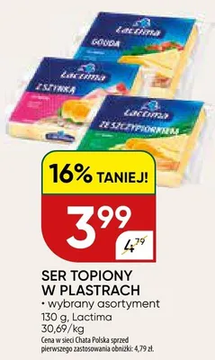 Ser topiony w plastrach wybrany asortyment promocja w Chata Polska