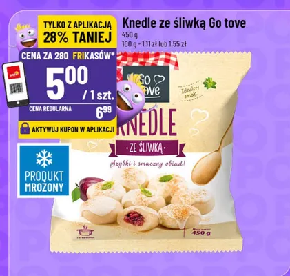 Knedle ze śliwką Go tove promocja w POLOmarket
