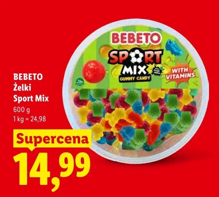 Żelki Sport Mix Bebeto promocja w Lidl
