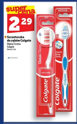 Szczoteczka do zębów Colgate Classic Clean Medium promocja w TOPAZ