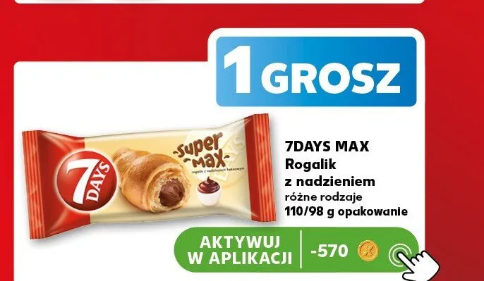 Rogalik z nadzieniem 7DAYS MAX promocja w Kaufland