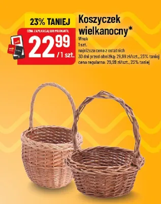 Koszyczek wielkanocny promocja w POLOmarket