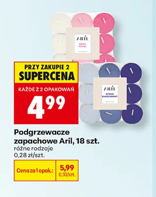 Podgrzewacze zapachowe Aril promocja w Biedronka