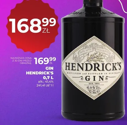 Gin promocja w Duży Ben