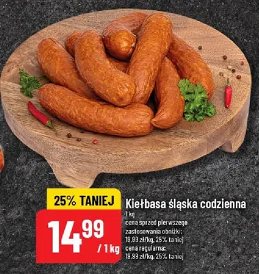 Kiełbasa śląska codzienna promocja w POLOmarket