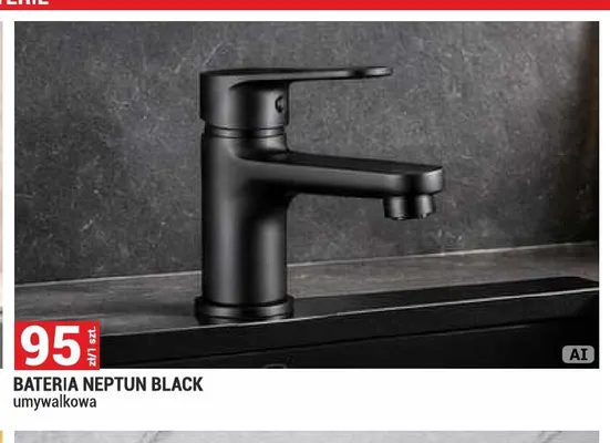Bateria Neptun Black umywalkowa promocja w Merkury Market