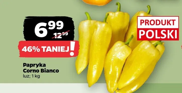 Papryka Corno Bianco polska promocja w Netto