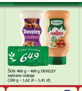 Sos Develey promocja w CEZAR Delikatesy