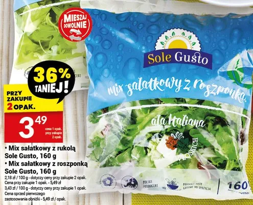 Mix sałatkowy z roszponką promocja w Twój Market