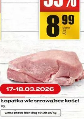 Łopatka wieprzowa bez kości promocja w Supeco