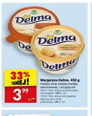 Margaryna Delma maślany smak promocja w Twój Market
