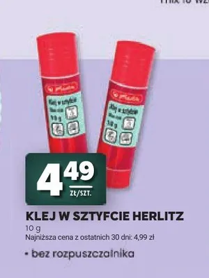 Klej w sztyfcie Herlitz promocja w Stokrotka