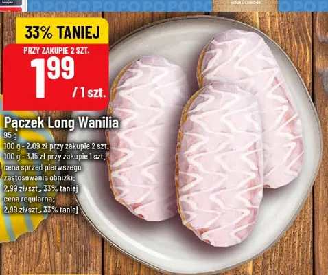Pączek Long Wanilia promocja w POLOmarket