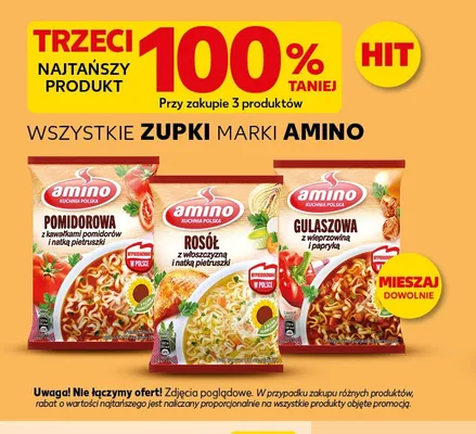 Zupa instant Gulaszowa Amino promocja w Kaufland