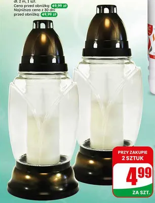 Znicz szklany D-6 promocja w Dino