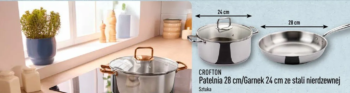 Garek 24 cm ze stali nierdzewnej promocja w Aldi