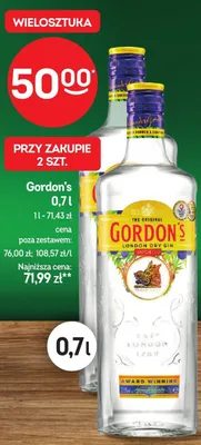 Gin Gordon's London Dry promocja w Żabka